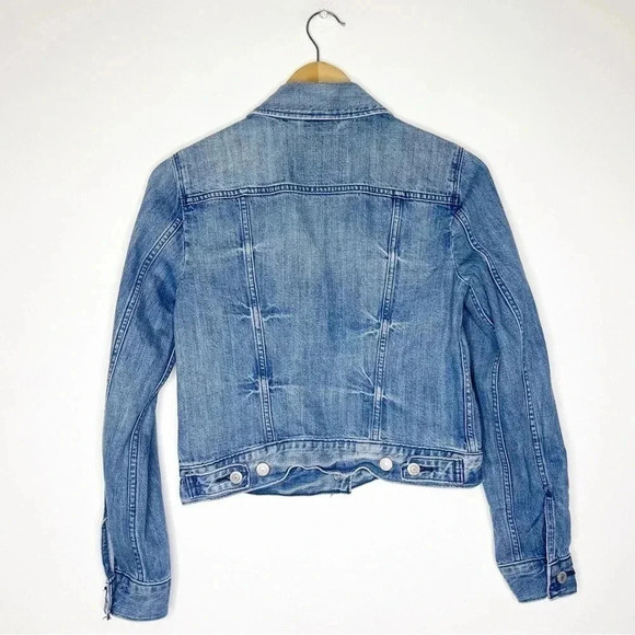 Levi's Blue Denim Button Trucker Jean Jacket Size Small - Picture 8 of 12